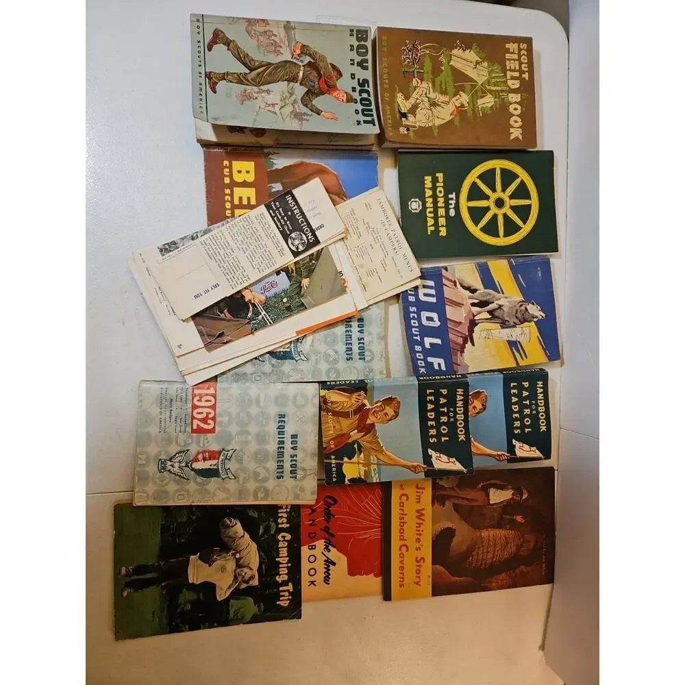 Vintage Boy Scout Book Bundle With Extra Collectible Paper Ephemera